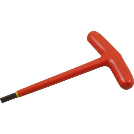 GRAY TOOLS 3/32" S2 T-handle Hex Key, 1000V Insulated 68606-I